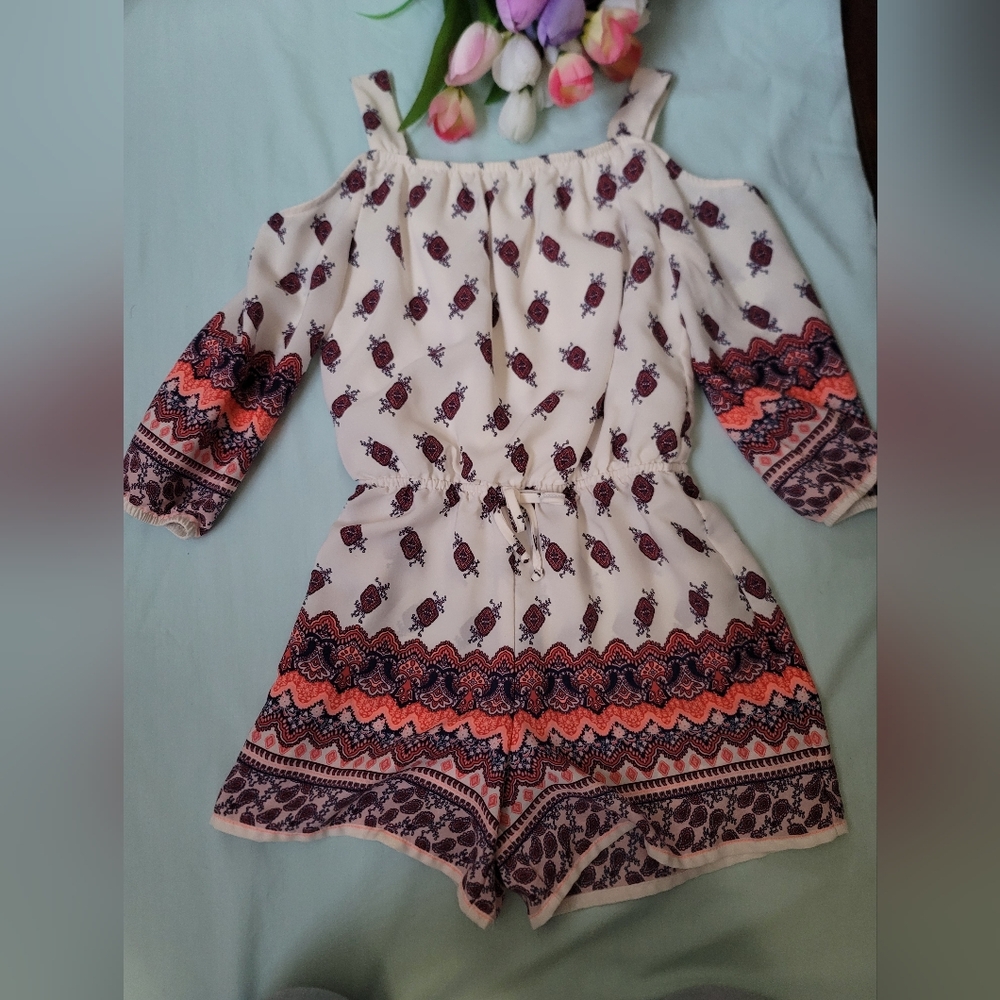 Floral Patterned Long Sleeve Dress